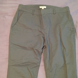 Olive green chino pants